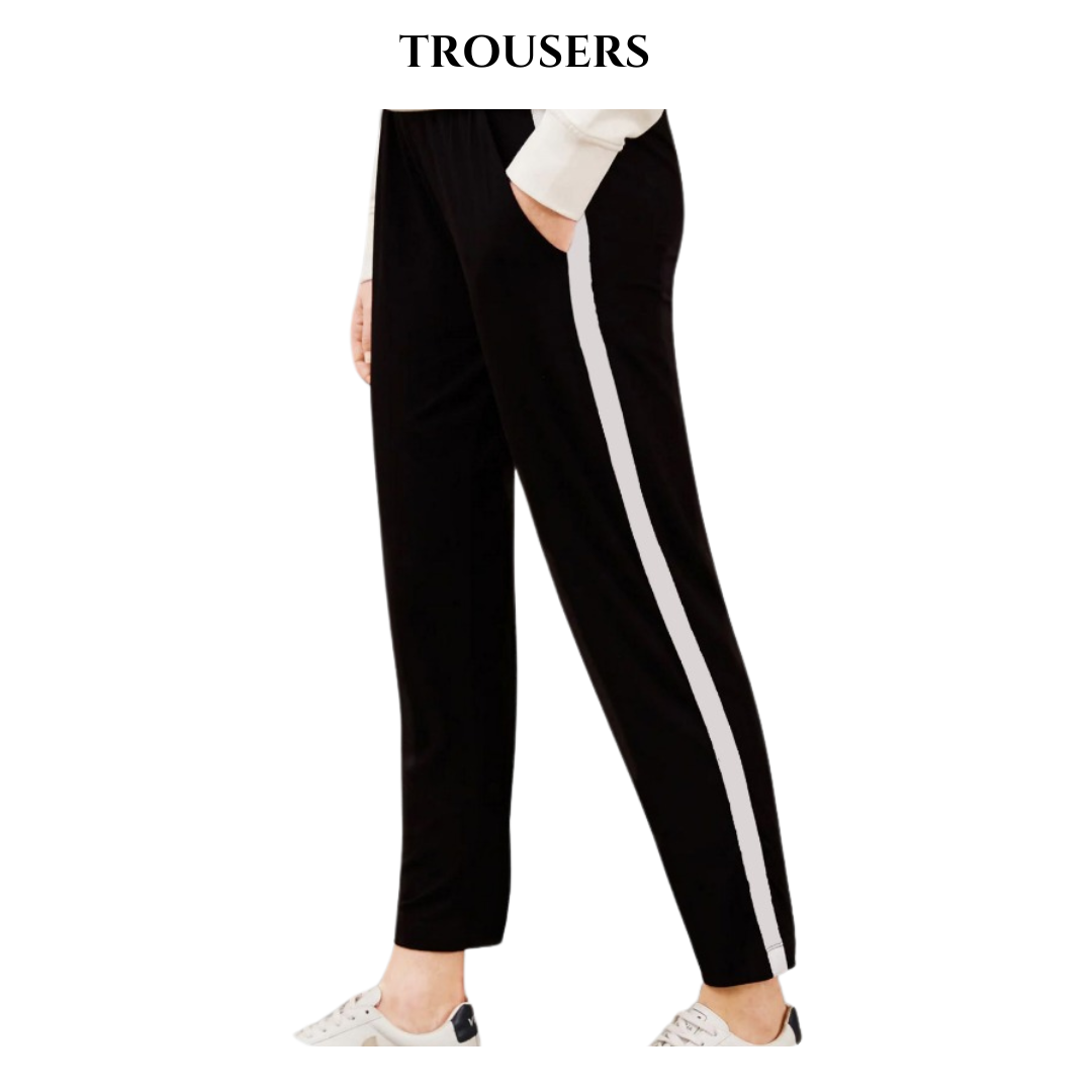 Black Strip Trouser