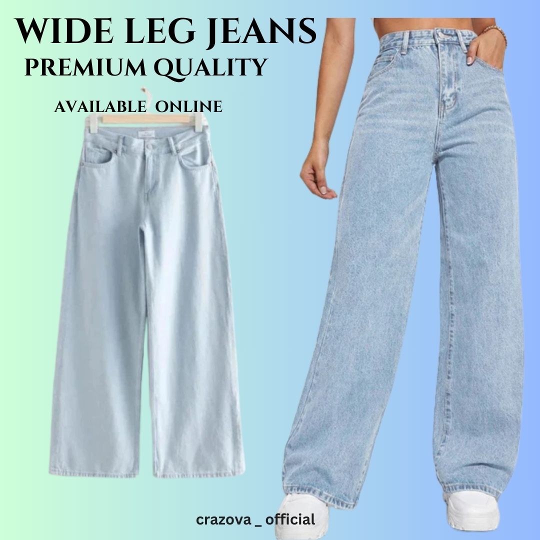 Light blue wide leg Jeans