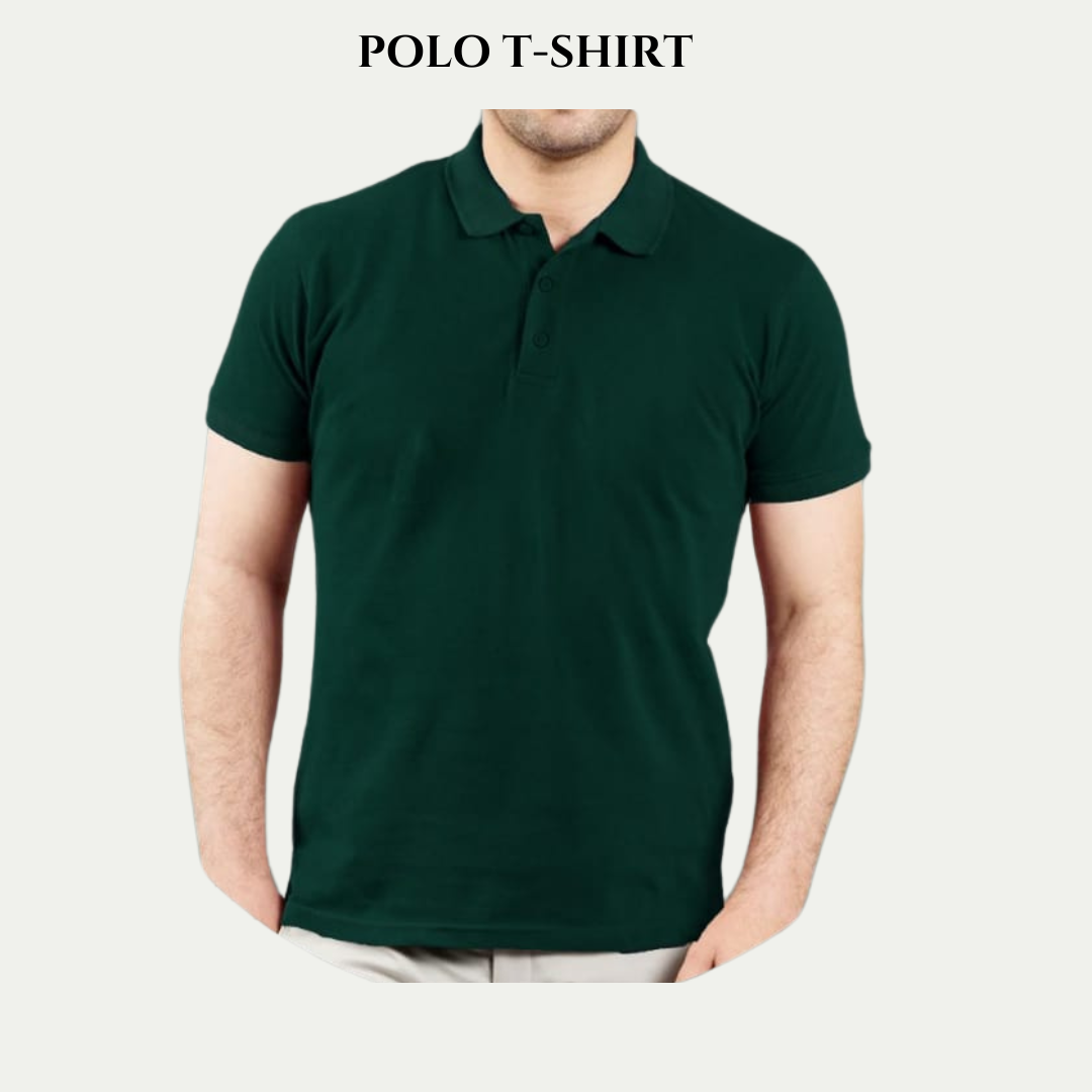 Bottle Green Unisex Polo T.Shirt