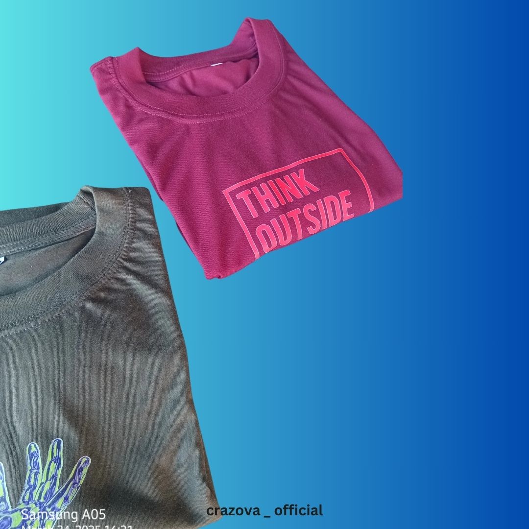 Pack of 2 Printed Drop Shoulder T-Shirts