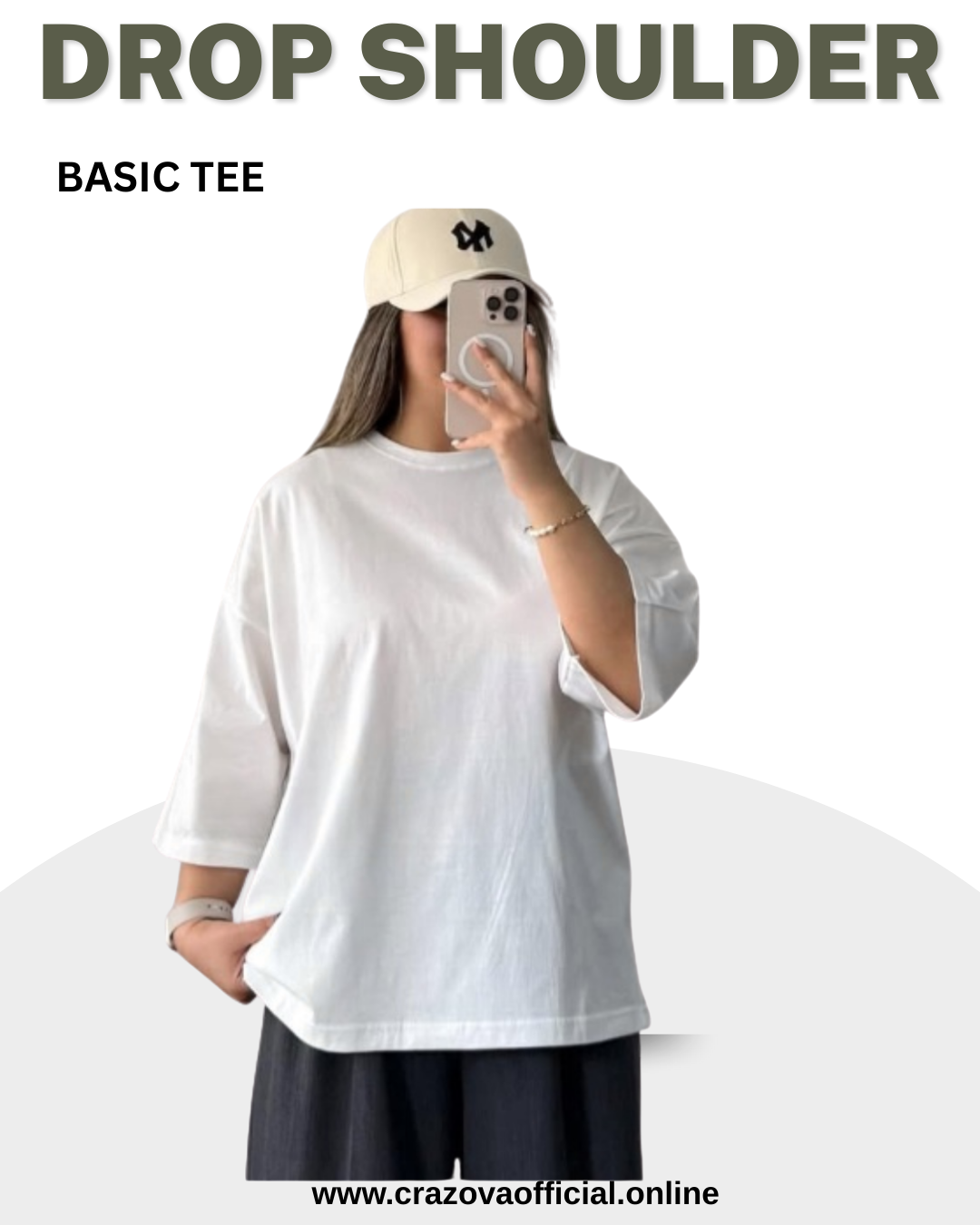 White Unisex Plain Oversized T-Shirts