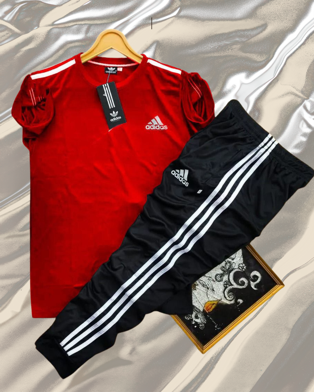 Printed stripe tracksuit