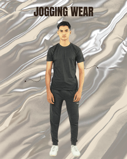 Plain Half Sleeves T-Shirt with Trouser