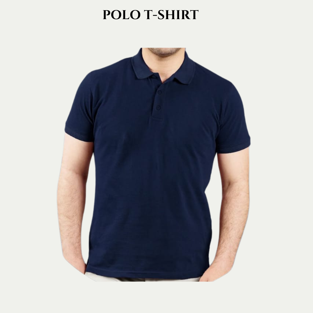 Navy Blue Unisex Polo T.Shirt