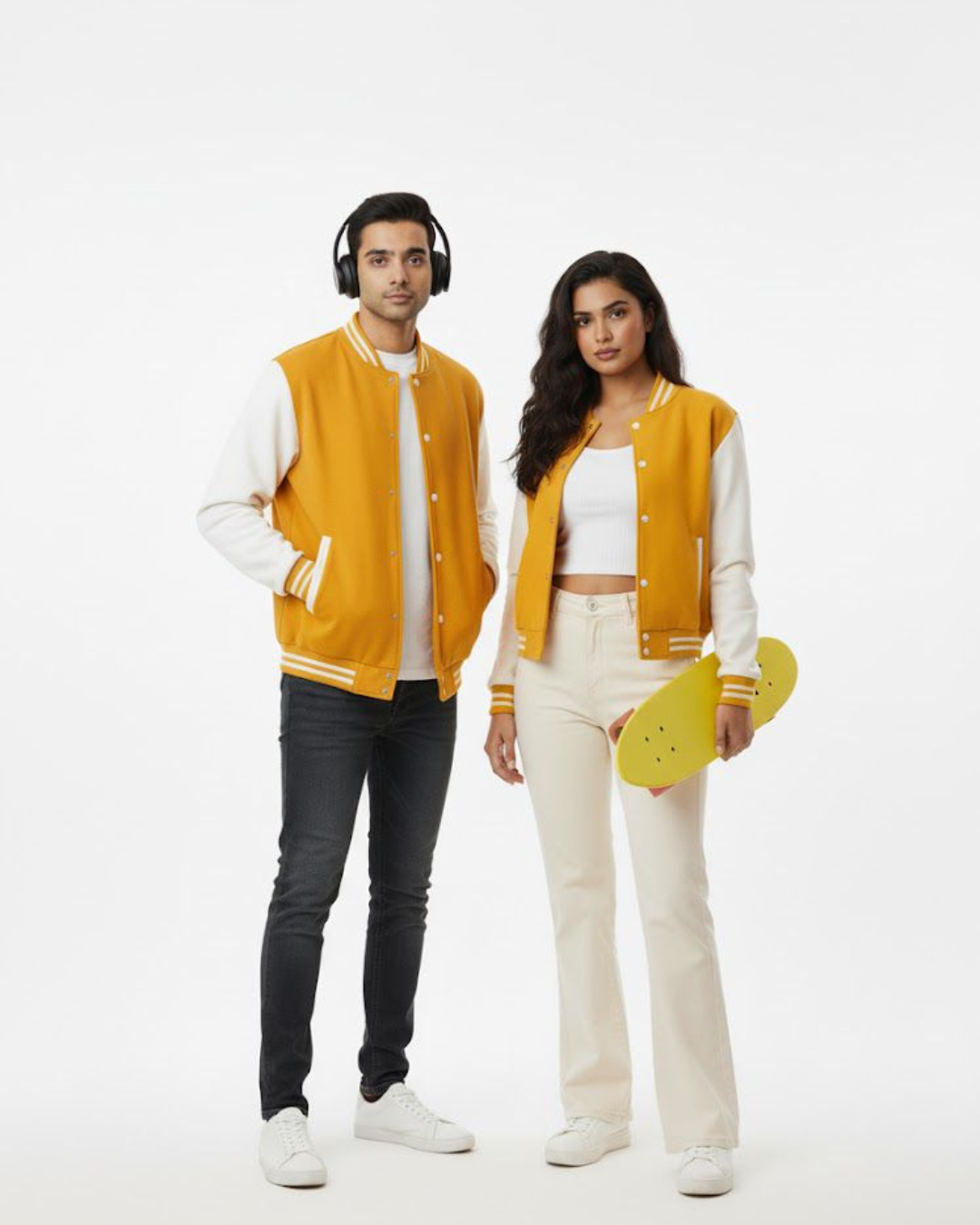 Mustard Varsity Jackets For Winter