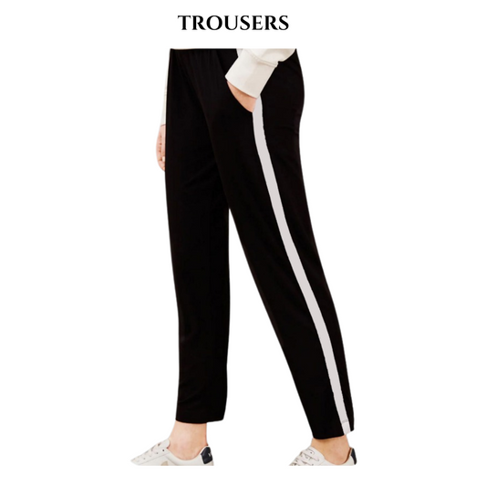 Black Strip Trouser