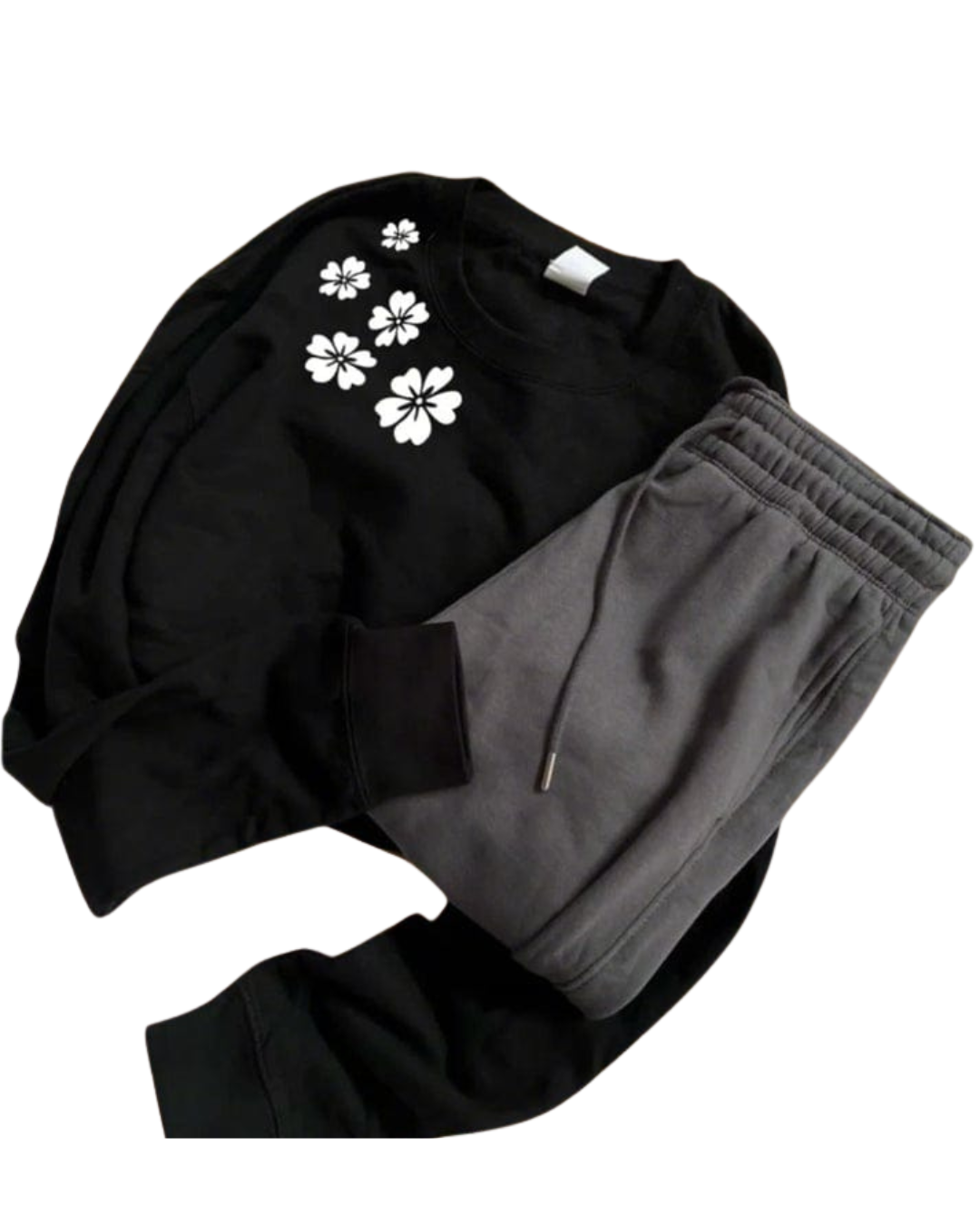 Flower Sweatshirt And Flapper