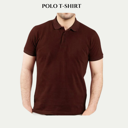Brown Unisex Polo T.Shirt