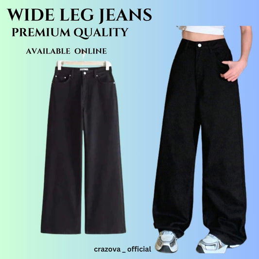 Black wide leg Jeans