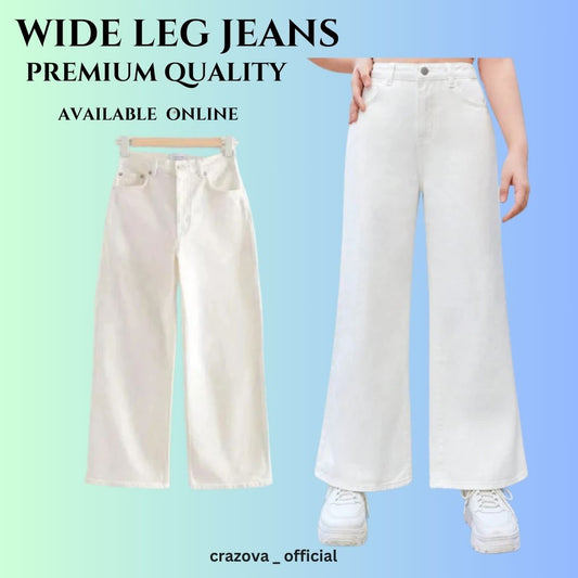 White wide leg