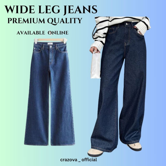 Dark Blue wide leg Jeans