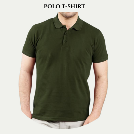 Olive Green Unisex Polo T.Shirt