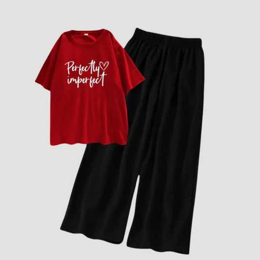 Perfectly Imperfect Tee & Black Flapper