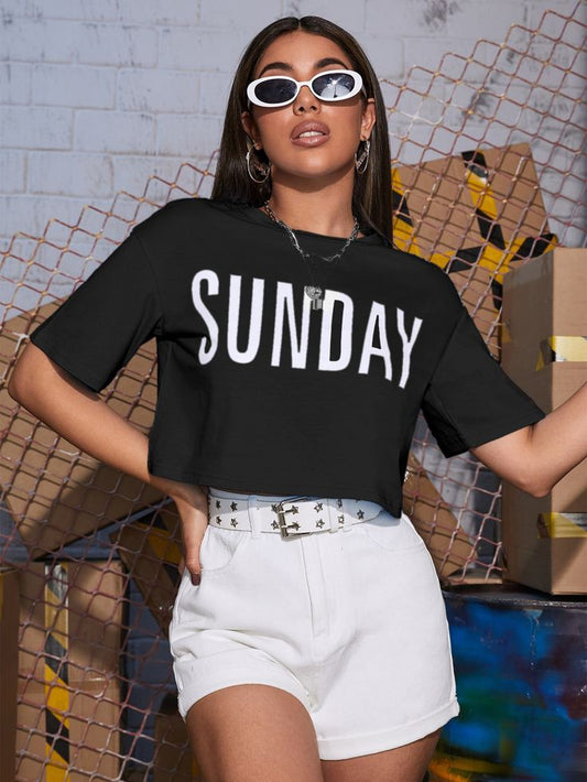 Sunday Crop Tee