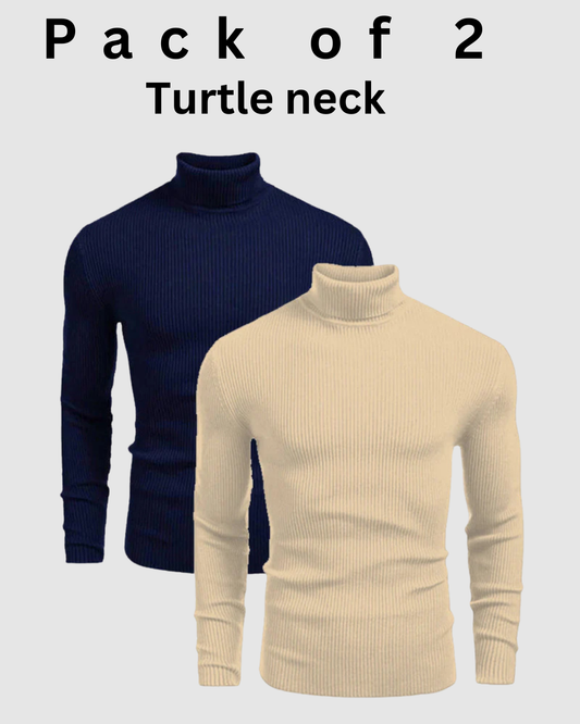 Pack of 2 Unisex High-Neck