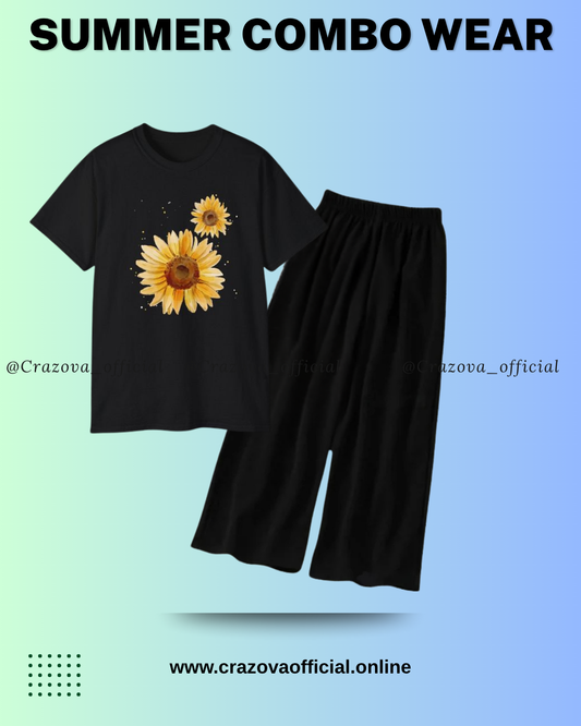 Sun Flower Tee & Flapper