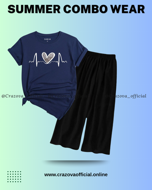 Heart Flower Tee & Flapper