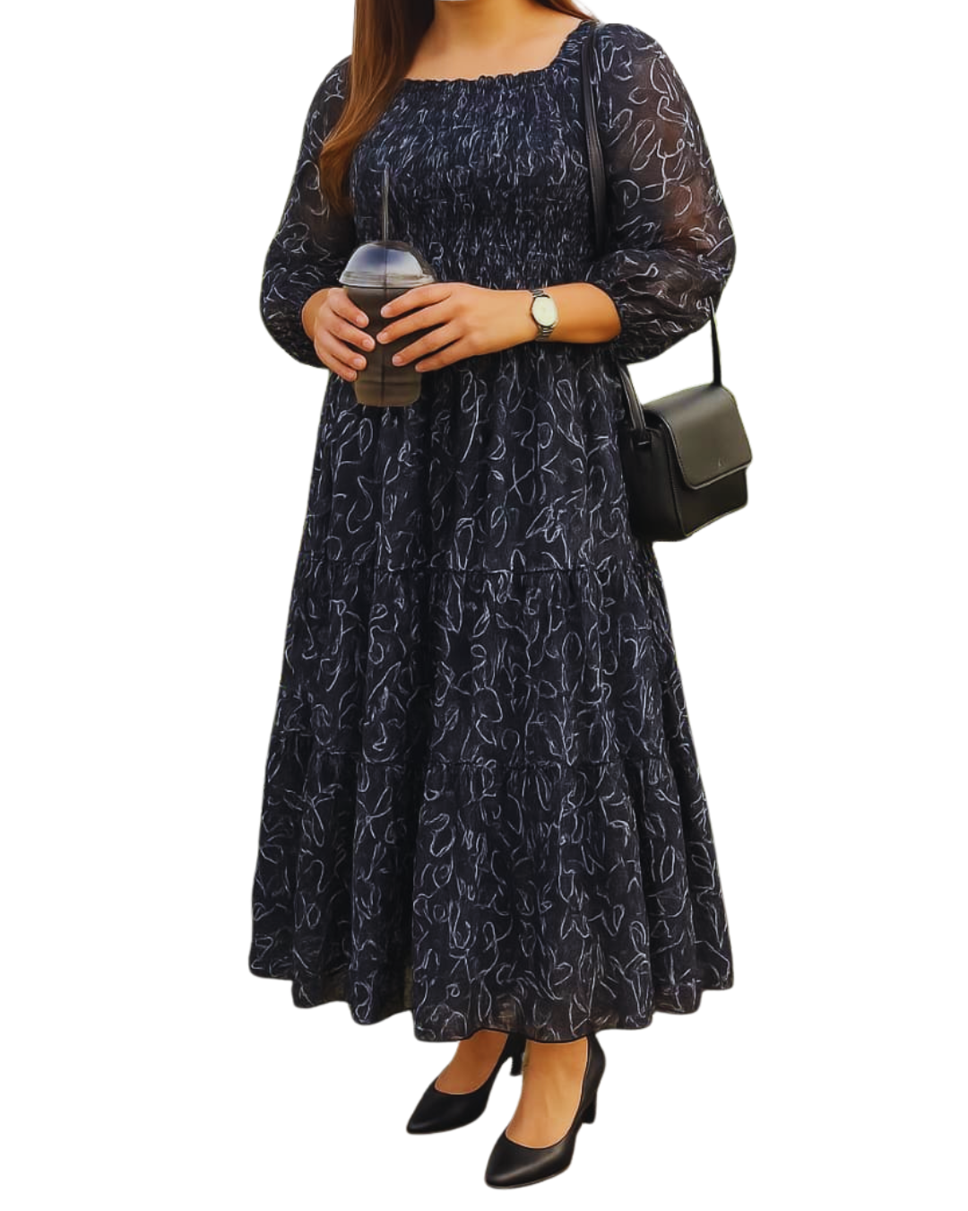 Printed Unique dress design by Crazova