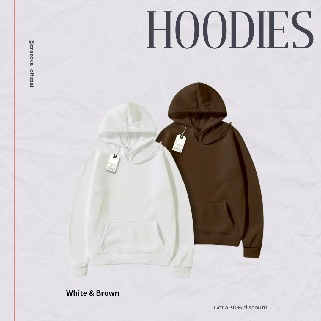Unisex Pack of 2 Hoodies