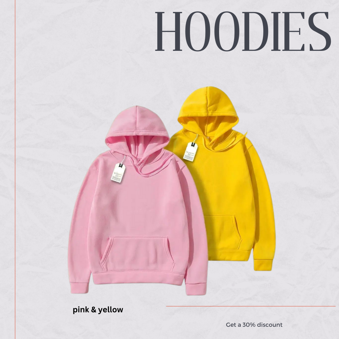 Unisex Pack of 2 Hoodies