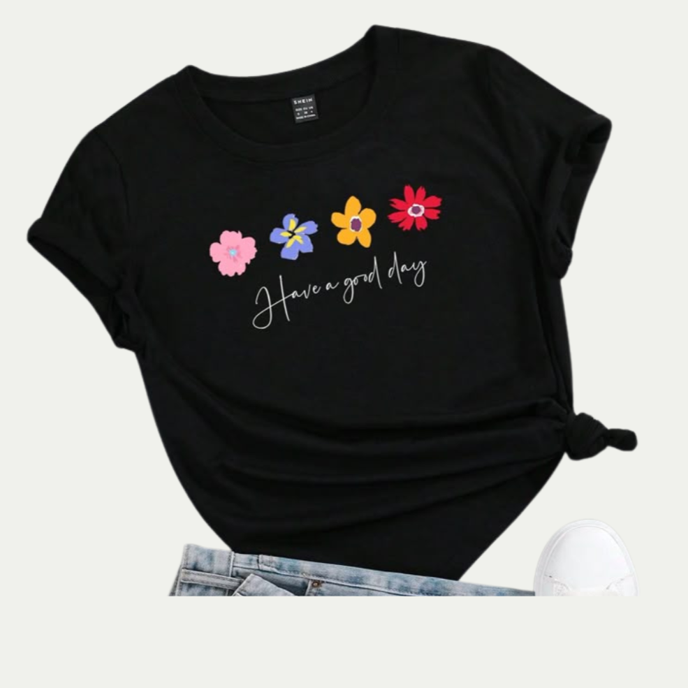 Flower Printed Tee