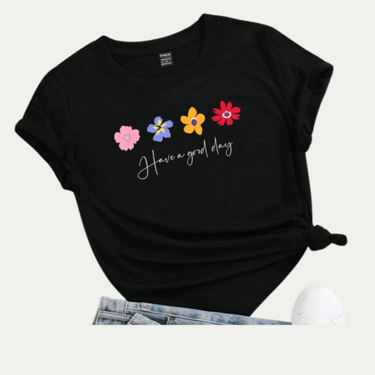 Flower Printed Tee