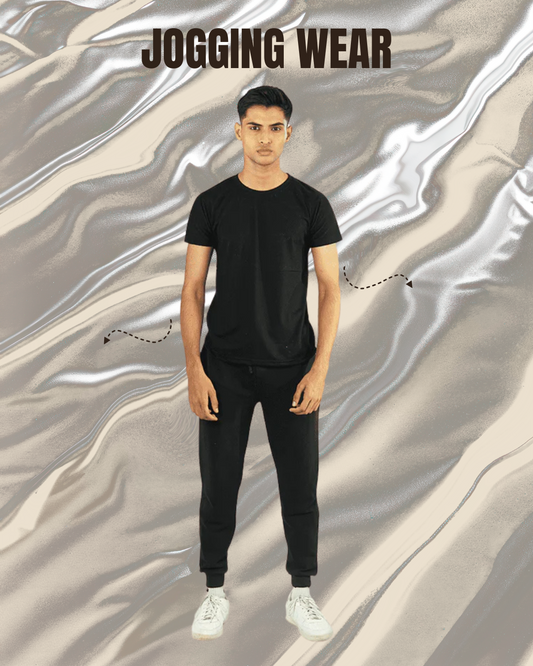 Plain Half Sleeves T-Shirt with Trouser