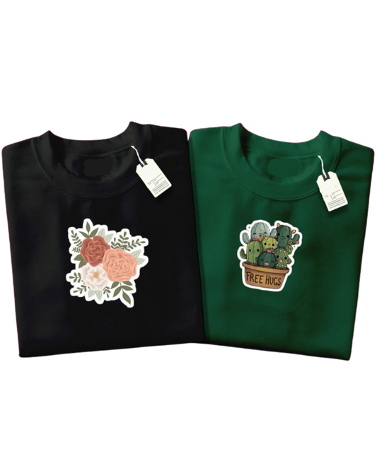 Pack of 2 Graphic Sweatshirt