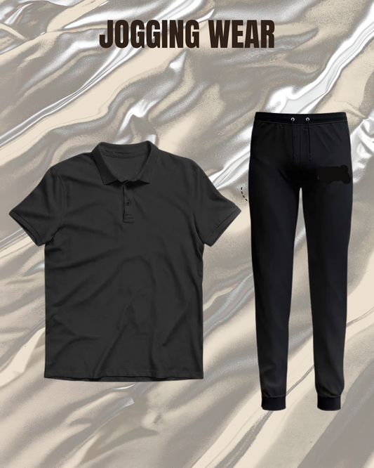 Plain Polo T-Shirt with Trouser