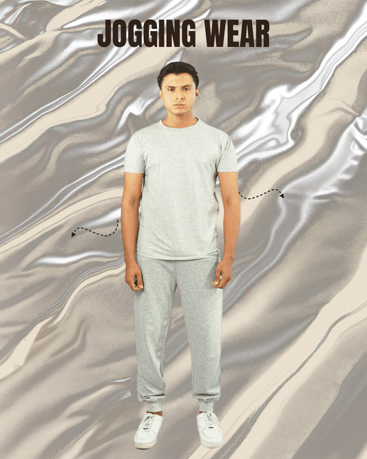 Plain Half Sleeves T-Shirt with Trouser