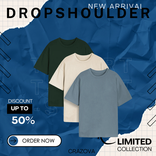 Unisex Pack of 3 Plain Oversized T-Shirts