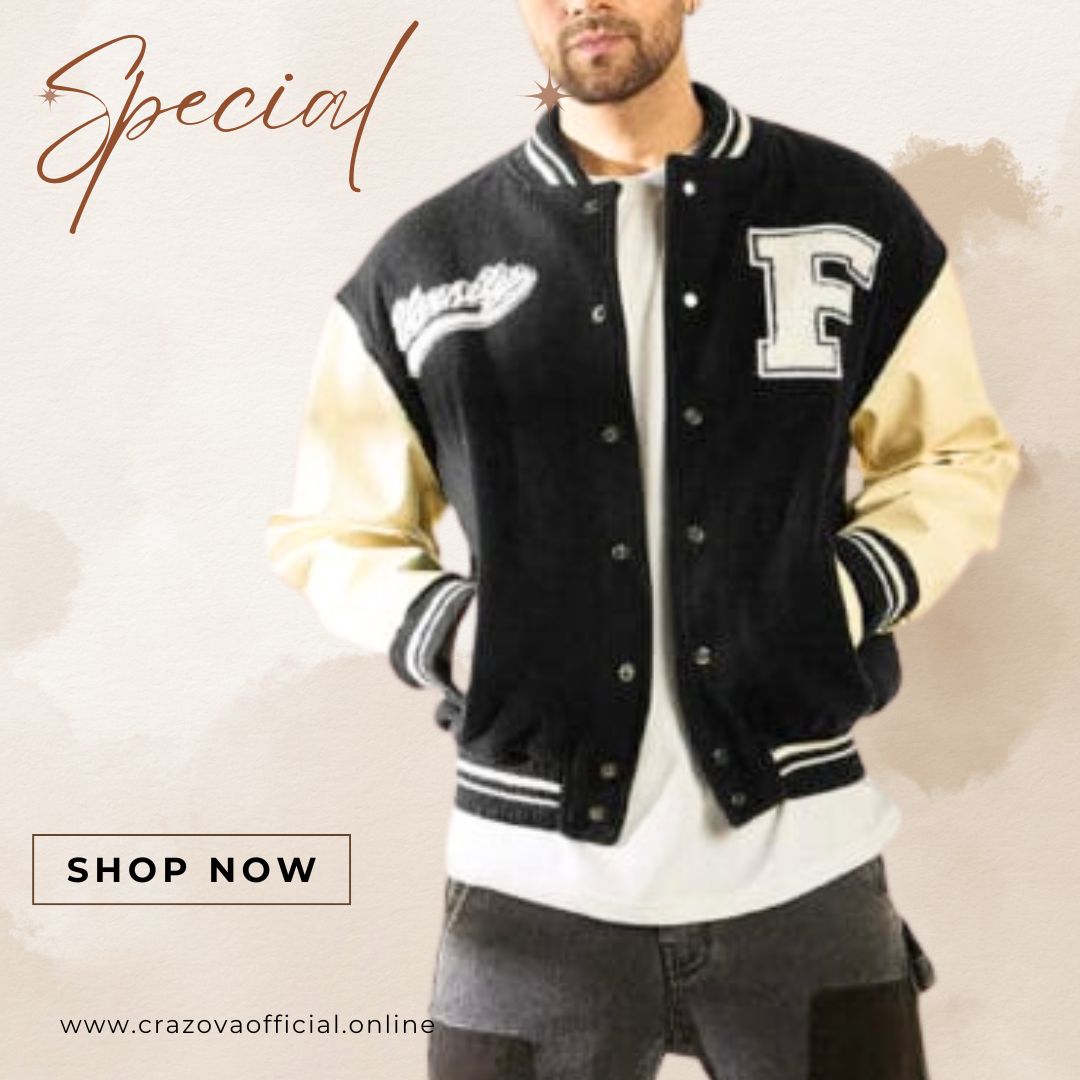 FUGAZEE Varsity Jackets ( BLack)