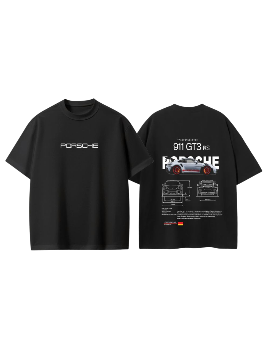 Porsche Drop Shoulder T-Shirt