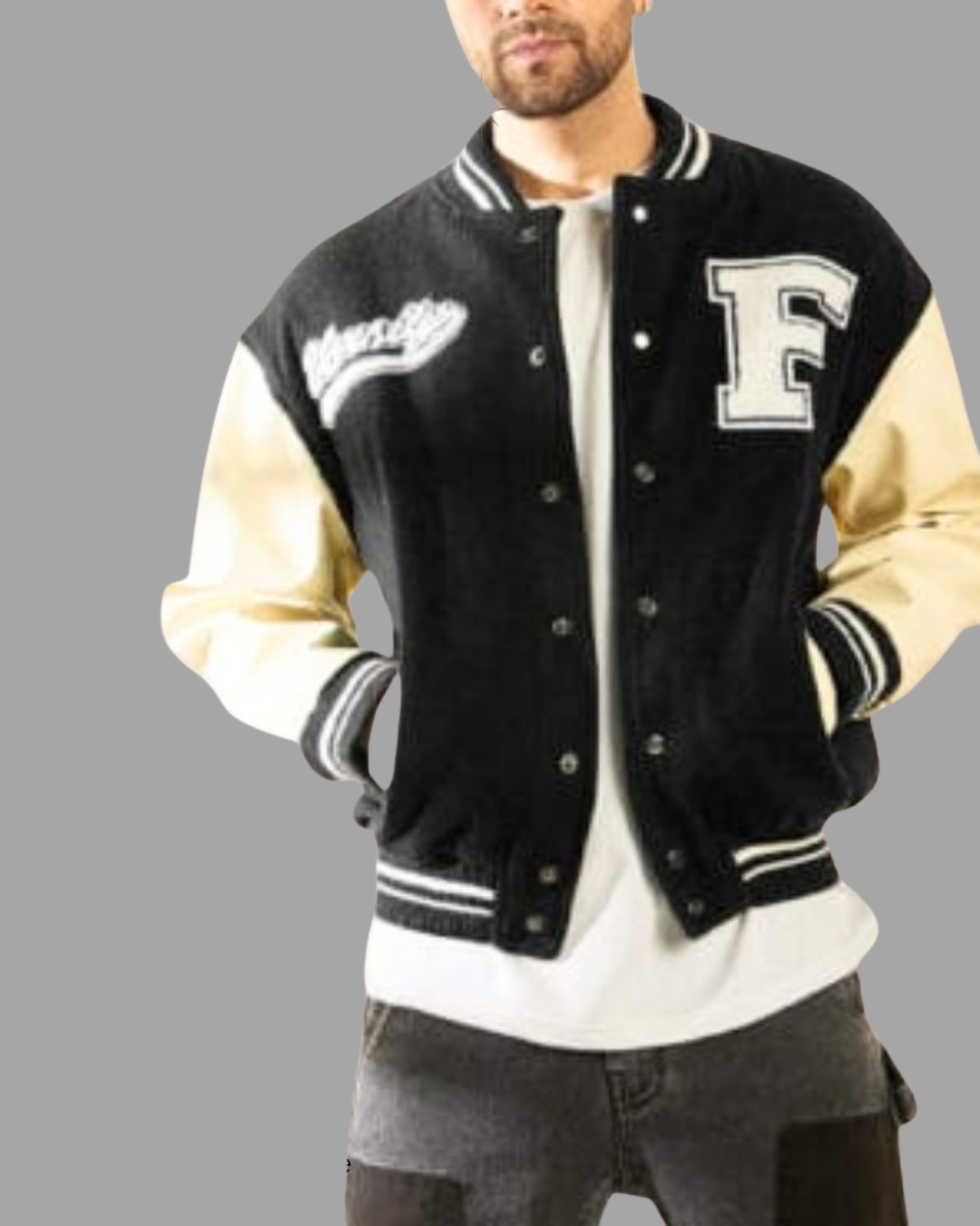 FUGAZEE Varsity Jackets ( BLack)