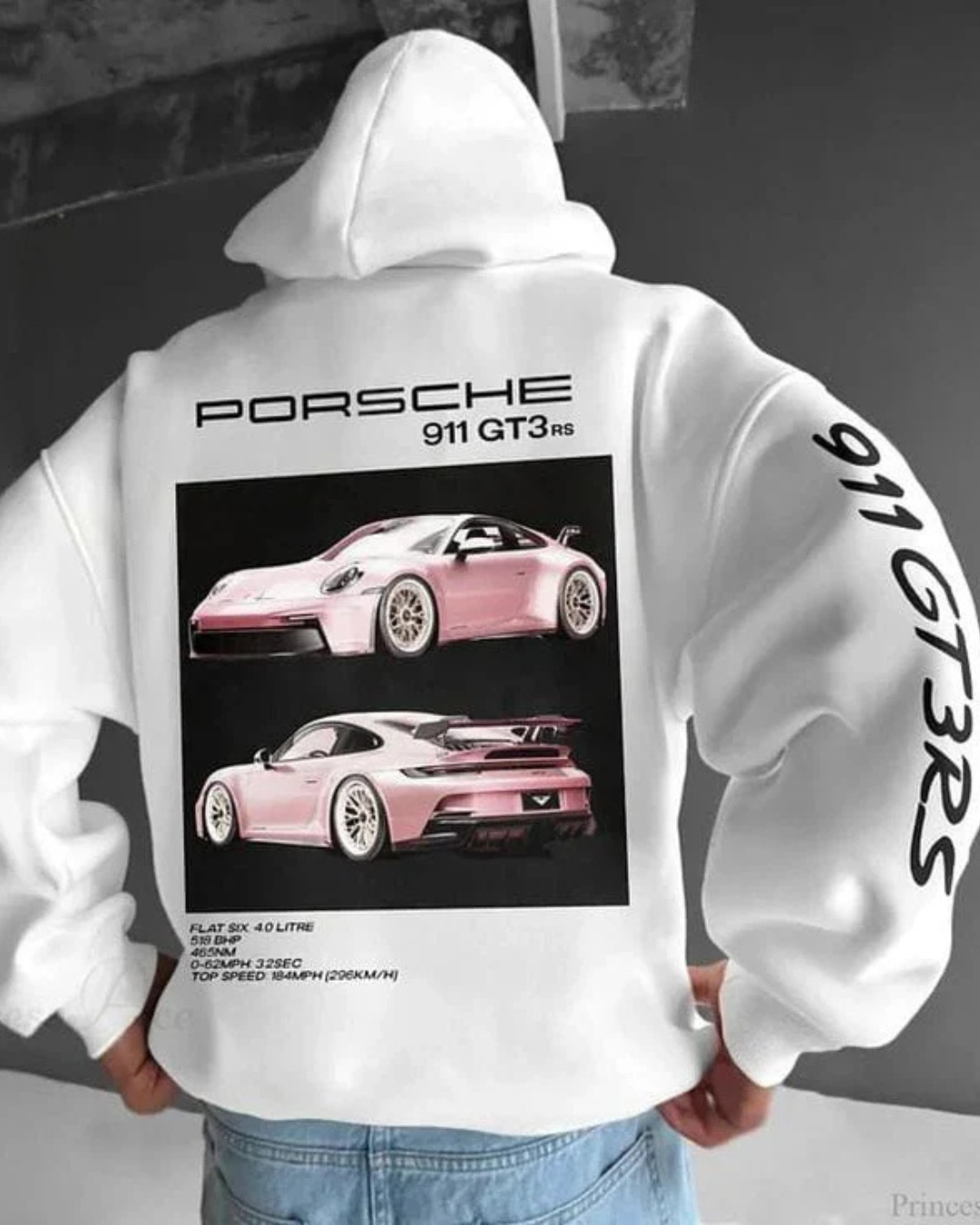 PORSCHE Unisex Printed Hoodie
