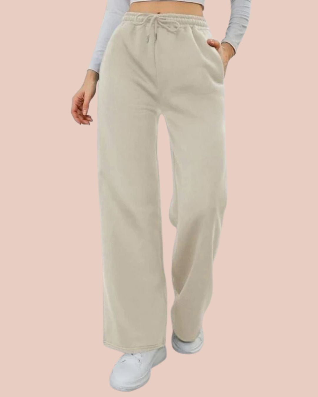 Basic Beige Flapper Trouser