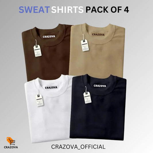 Basic Pack of 4 Sweatshirt