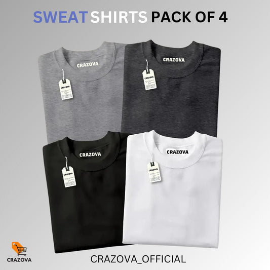 Basic Pack of 4 Sweatshirt