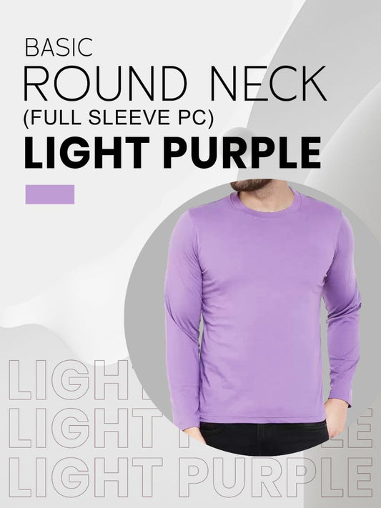 Unisex Purple Full Sleeves T-shirts