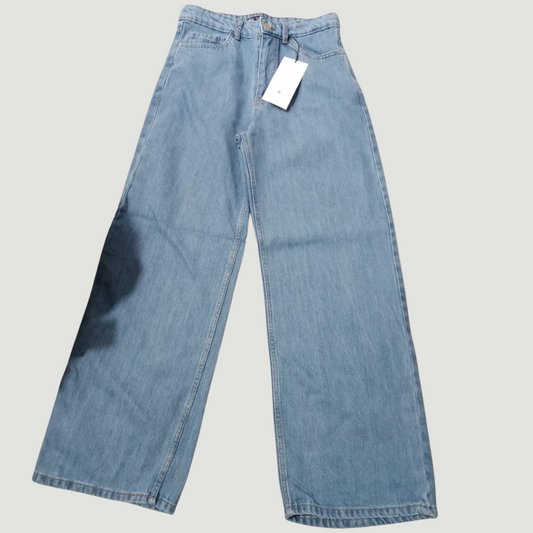 Plain Blue Wide Leg