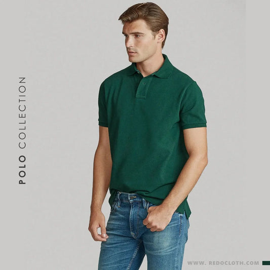 Bottle Green Unisex Polo T.Shirt