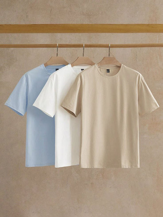 Pack of 3 Basic Plain T-Shirts