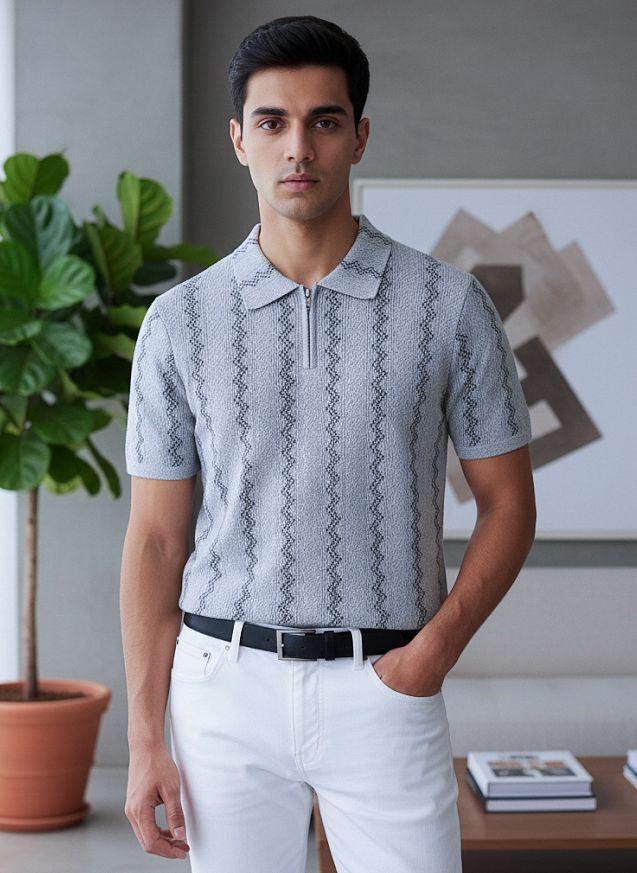 Texture Polo T-Shirts