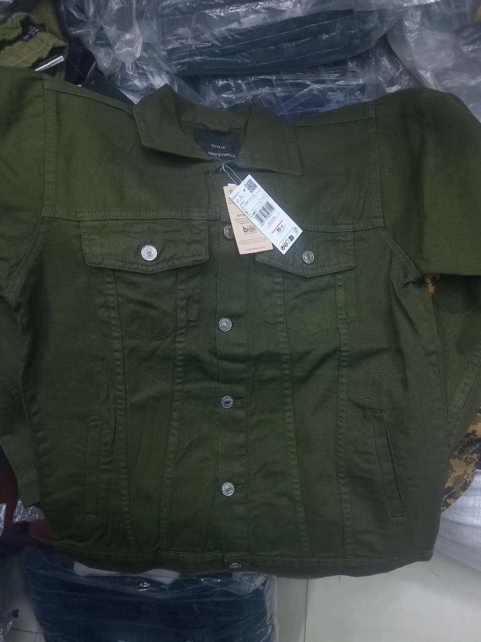 UNISEX DENIM GREEN JACKET