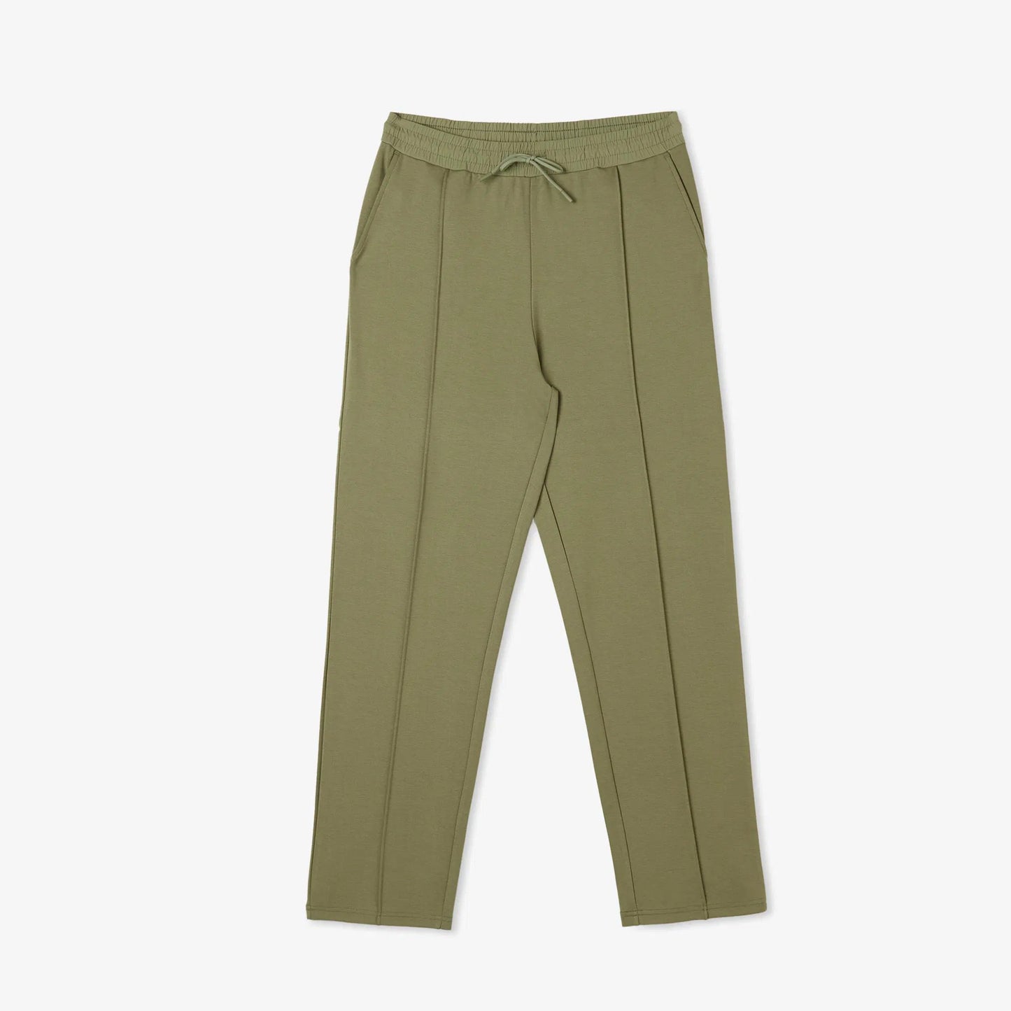 Olive Green Pleated Unisex Trouser